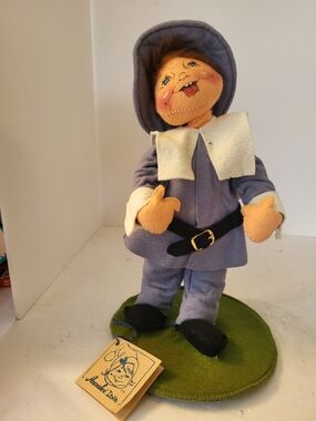 1994 Annalee 12" Thanksgiving Pilgrim Boy #3083 W/tag